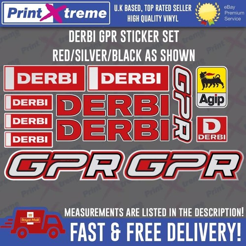 Derbi gpr stickers - gpr, sm